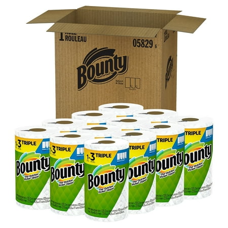 Bounty Select-A-Size Paper Towels 2-ply 135 Sheets/Roll 12 Rolls/Pack (66980/05829)