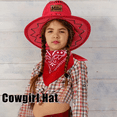 thumbnail image 2 of KAINSY Personalized Cowboy Hats for Kids Custom Western Cowboy Cowgirl Patry Hats Western Cowboy Hats Leather Name(Child), 2 of 9