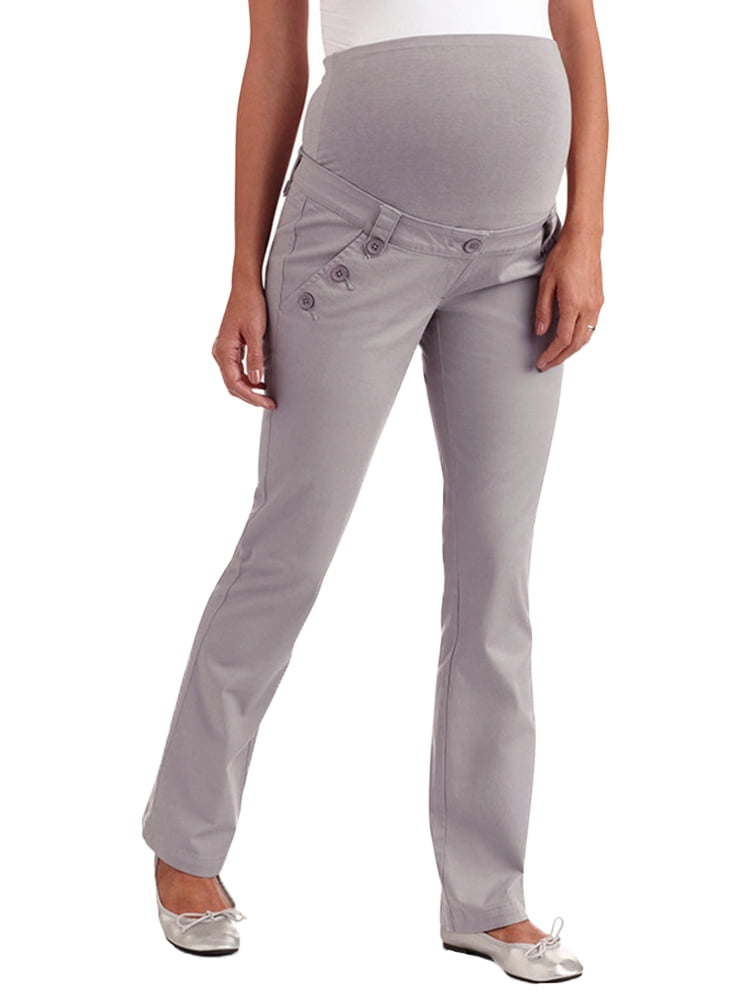VONDA Maternity Pants High Waist Side Pockets Long Trousers Choose