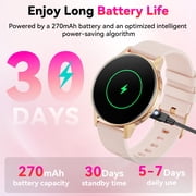 2026 New Smart Watch fits for Android and Iphone, 1.27 Smartwatch, Answer/Make Calls/100 Sports Modes/Message Reminder,IP68 Waterproof Fitness Tracker for Women, Gold