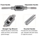 thumbnail image 4 of Juego de 10 paquetes de M1-M3.5 Micro Mini Métrico de Uxcell con llave ajustable de M1-M8/1/16"-1/4", 4 of 5