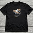 thumbnail image 3 of National Geographic "Go With The Flow" Otter T-Shirt , Vintage Otter Shirt ,Nature Lover Gifts, 3 of 6