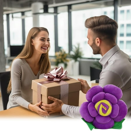 Soft Plush Toy Flowers for Decor Gifts – 15.75 Inch Fluffy Stuffed Flower Lightweight & Portable Easy to Clean All Ages Safe Decorative Plush Fabric Flower for Party Office Home