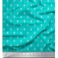thumbnail image 1 of Soimoi Poly Crepe Fabric Dot & Geometric Ethnic Fabric Prints by Yard 42 Inch Wide, 1 of 3