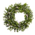 thumbnail image 1 of 18??Mini Ivy & Floral Double Ring Wreath w/Twig Base, 1 of 1
