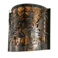 thumbnail image 4 of Meyda Tiffany 149253 Tall Pines 2 Light 14" Tall Wall Sconce - Copper, 4 of 5