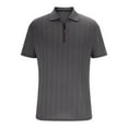 thumbnail image 6 of AHTJRT Mens Sporty Short Sleeve Zip Up Golf Tops Flexible Fit for Golf Dark Gray S, 6 of 7