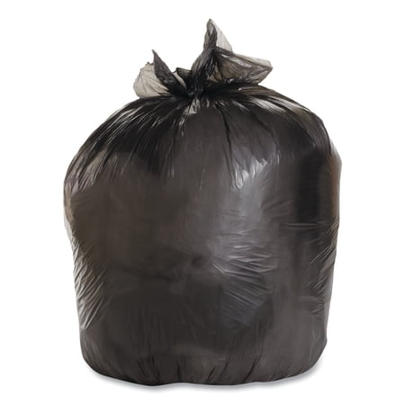 Boardwalk Linear Low Density Industrial Trash Bags  56 gal  1.7 mil  43 x 47  Black  100/Carton -BWKG4347HBL