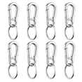 thumbnail image 3 of FUTUREORYY 8Pcs Resistant Zinc Alloy Carabiner Clips Key Holder for Driving and Mountaineering Use 7x3cm, 3 of 8