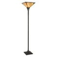 thumbnail image 1 of Gymax Tiffany-Style Mission 1-Light Torchiere Floor Lamp w/ 14'' Shade Home Decor, 1 of 10