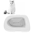 thumbnail image 1 of Universal Cat Toilet Trainer Kit - Reusable Potty Training Seat with Litter Mat for Kittens & Puppies, 1 of 7