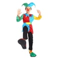 thumbnail image 4 of SJLDQY Carnival Toddler Boys Clown Dress Up Colorful Tops Pants With Hat Outfits Party Stage Performance Clothes Set, 4 of 5