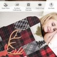 thumbnail image 3 of COMIO  Deer Throw Blanket Rustic Cabin Decor Woodland Blanket Plaid Christmas Blanket Gifts for Women Southwestern Farmhouse Decor for Couch Bed Livingroom, 3 of 6