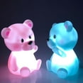 thumbnail image 3 of Mightlink Night Light Battery Powered Adorable Appearance Non-Glaring Low-Power Consumption Long Lifetime Decorative Vinyl Cute Cartoon Bear LED Night Lamp Decor for Home, 3 of 7