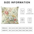 thumbnail image 5 of GOSMITH Floral Spring Pillow Covers Vintage Wild Flowers Decor Throw Pillows Outdoor Farmhouse Wildflower Plant Decorative Cushion for Couch Bed Sofa, 5 of 5