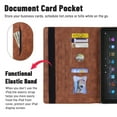 thumbnail image 4 of Dteck Case for All-New Amazon Fire HD 10 and Fire HD 10 Plus Tablet (Only Compatible with 11th Generation 2021 Release), Multiple Viewing Angles Stand Folio Cover with Pocket Auto Wake/Sleep,Brown, 4 of 6