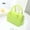 Fruit Green, variant on Ladies Summer Jelly Pillow-shaped Top Handle Handbag Candy Color Transparent Crystal Purse