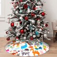 thumbnail image 5 of Sikiie Animals 30-48 inches {designName} Print Christmas Tree Skirt Snowman Xmas Tree Skirt with Edge Christmas Decorations for Holiday Party36", 5 of 7