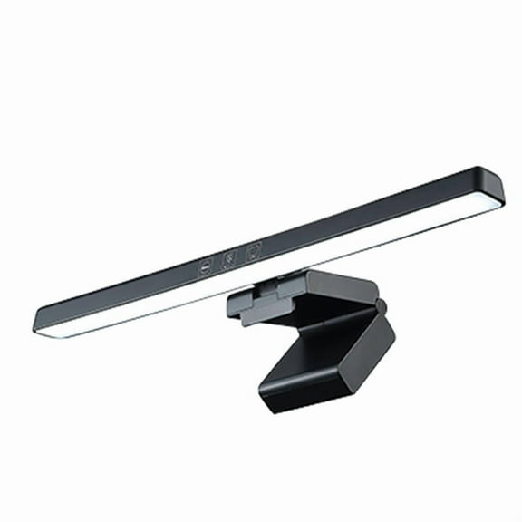 USB Computer Monitor Light Bar, Screen Hanging LED Desk Lamp for Reading, Study, Office Work, Adjustable Brightness A,1 x USB Computer Monitor Light Bar,Black