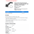 thumbnail image 2 of Engine Coolant Thermostat Housing Assembly - Compatible with 2004 - 2007 Buick Rainier 4.2L 6-Cylinder 2005 2006, 2 of 2