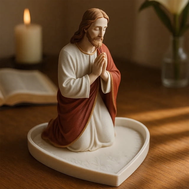 Suncoda Storage Boxes, Bead Stand - Catholic Religious Ornament Holy Bead Storage Stand Home Desktop Display Stand Offering Gifts
