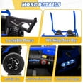 thumbnail image 5 of Pipleo XL 24V Ride on Toys for Big Kids, 10AH Battery, 4x75W Motor, 5MPH UTV Ride on Car for Ages 3-8, Parent Remote Control, Bluetooth Music, EVA Tires & 4 Spring Suspension, 5 of 8