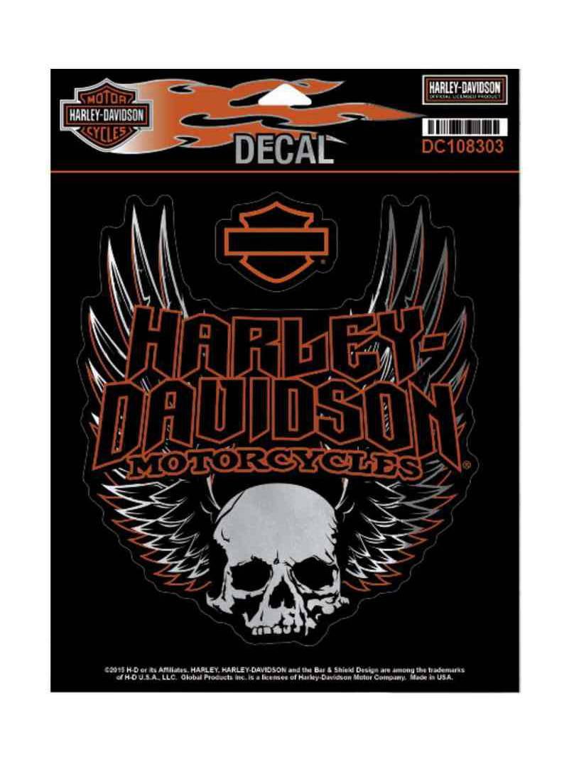 Skull Wing License Plate Ornament Topper for Harley Custom Application 