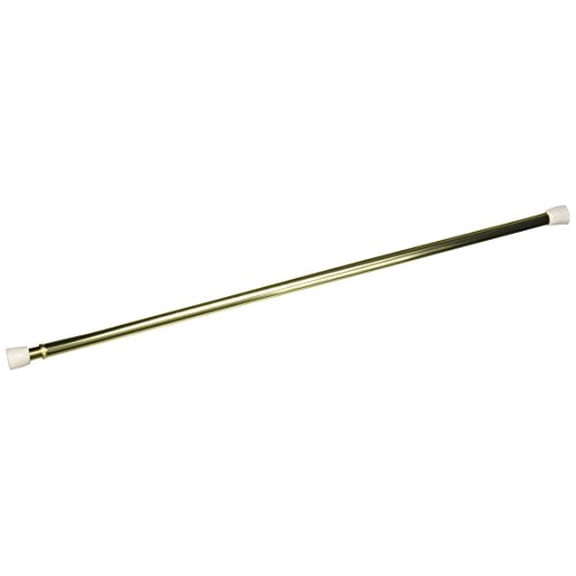 Kenney KNL606-3 18-28 in. Spring Tension Rod - Brass