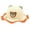 Orange, variant on Chapeau Bébé Fille Kids Toddler Baby Summer Whimsical Sun Visor Breathable 3D Bear Hat with Ears Chapeau Enfant Orange 2 Years-8 Years