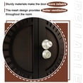 thumbnail image 5 of 36" X 80" Prehung Door Security door Universal/Reversible Hinging Surface Mount Steel Security Door With Perforated Metal Screen With Lock, 5 of 5
