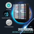 thumbnail image 3 of Chingoo 38'' Upright Display Refrigerator with Glass Door, 17 Cu.ft Merchandiser Fridge with Adjustable Shelves Black, 3 of 9