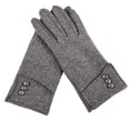 thumbnail image 1 of Guantes de invierno para mujer, resistentes al viento, con pantalla táctil, para mensajes de texto, con forro polar, para clima frío, 1 of 5