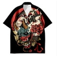 thumbnail image 5 of Camisa hawaiana Harajuku 2023 para hombre, camisas de playa de moda de verano, camisetas de arte callejero geniales de manga corta para mujeres y niños, camisetas de gran tamaño, 5 of 5