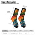 thumbnail image 2 of Disketp Abstract Tree Castle Unisex Crew Socks Lightweight Breathable Ventilation Ankle Socks, Mid-calf socks for Daily, 2 of 6
