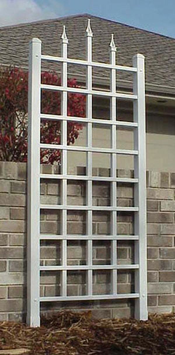 DuraTrel Camelot 28" x 64" White Vinyl Wall Trellis