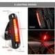 thumbnail image 2 of Luces para bicicleta, potente juego de luces LED para bicicleta recargables por USB, delanteras y traseras, luz para bicicleta impermeable con 5 modos, faro para bicicleta de montaña, bicicleta híbrid, 2 of 5