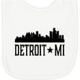 thumbnail image 2 of Inktastic Detroit Michigan City Skyline Newborn Bib, 2 of 3