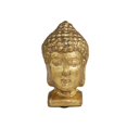 thumbnail image 4 of DecMode 4" Buddha Gold Metal Bookends with Gold Foil Detail (Set of 2), 4 of 8