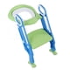 thumbnail image 5 of Silla de baño rígida para bebés y niños pequeños, con escalera, asiento de seguridad ajustable para entrenamiento (azul y verde), 5 of 10