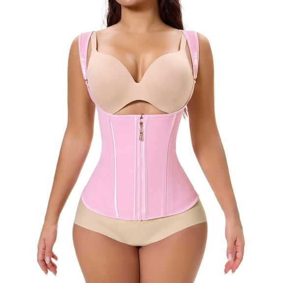 LEZSHOOU Waist Trainer Shapeware Women's Tummy Control Workout Waist Trainer, Black