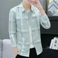 thumbnail image 5 of Camisa de hombre Camisas gráficas de rayas de manga larga para hombre I Ropa popular coreana regular Algodón fresco Moda Trendyol 2024 Hipster, 5 of 5