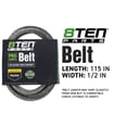 thumbnail image 2 of 8TEN Belt with KEVLAR for John Deere LT160 LT180 X300R M124895 M162443 115 x 1/2 810-CBL2888T, 2 of 7