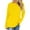 Yellow, variant on Women Long Sleeve Tops 2025 Fall Fashion Casual Crew Neck Pullover Shirt Loose Comfy Solid Color Tops with Pockets Purple M