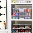 thumbnail image 3 of 1.3 Qt 30 Packs Small StorBPlastic Container Stackable Box With Lids For Organizing r White, 3 of 6