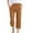 Coffee, variant on felwors Generic Capri Pants for Women Casual 2024 Summer Drawstring Elastic High Waist Linen Pants Wide Leg Plus Size Lounge Capris Pink, S