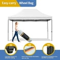 thumbnail image 6 of 10x15 Pop Up Canopy Tent, Heavy Duty Party Tent with 4 Sidewalls UV Waterproof Protection, 3 Height Adjustable Outdoor Canopy Tent for Weddings, Events, and Backyard Gatherings, White 56018, 6 of 16