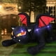 thumbnail image 2 of Gato Negro de Halloween inflable con alas, luz LED, bonita decoración de Halloween para el hogar, patio al aire libre, accesorios brillantes, 7,5 pies, 2 of 4