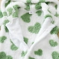 thumbnail image 6 of Tiijoy Girls Flannel Hooded Jumpsuit Cute Cow Print Union Suit Pajama, Sizes 6-12M, 6 of 8