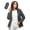 A35 Dark Gray, variant on Women's Packable Rain Jacket Lightweight Waterproof Windbreaker Hooded Raincoat Outdoor Active Travel Hiking Outerwear with Pouch Zip Up Long Sleeve Activewear