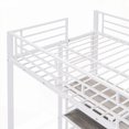 thumbnail image 5 of Twin Size Loft Bed with Desk & Whiteboard - Metal, 3 Shelves, Easy Assembly, 5 of 13